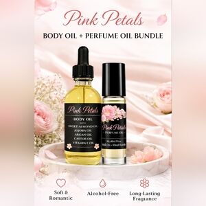 Pink Petals Body Oil & Perfume Oil Bundle..Inspired By BBW Pink Chiffon